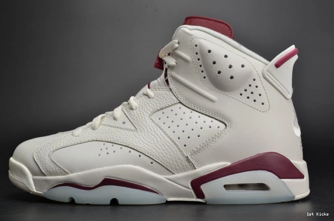 Maroon Jordan 6 Retro 384664-116 white Air 0724